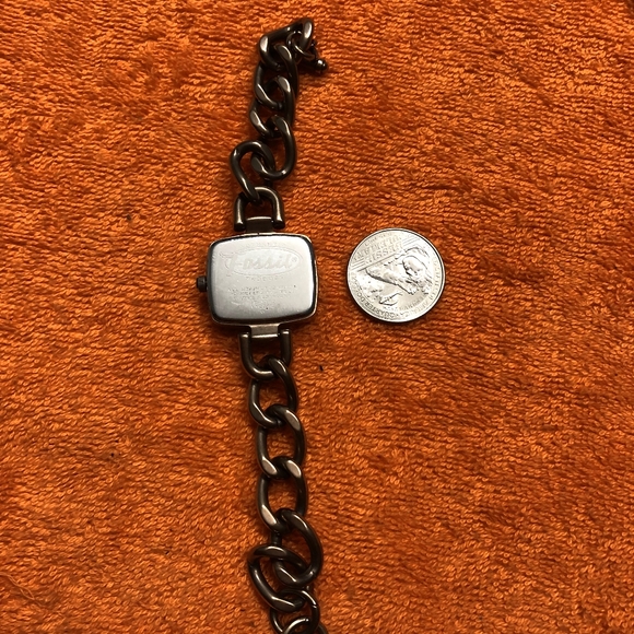 Ladies Fossil Analog Watch With Brown polished Chain Link Band ES - Picture 5 of 15
